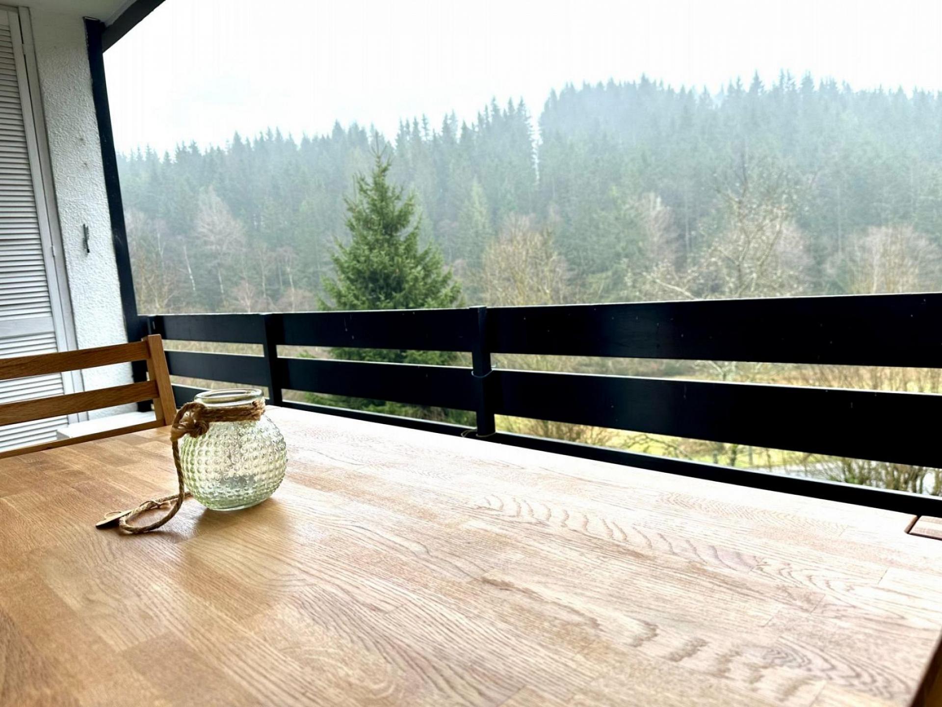 Blick vom Balkon