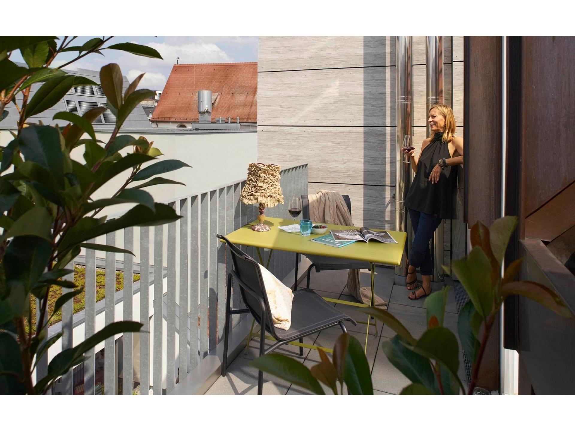 Der Balkon.