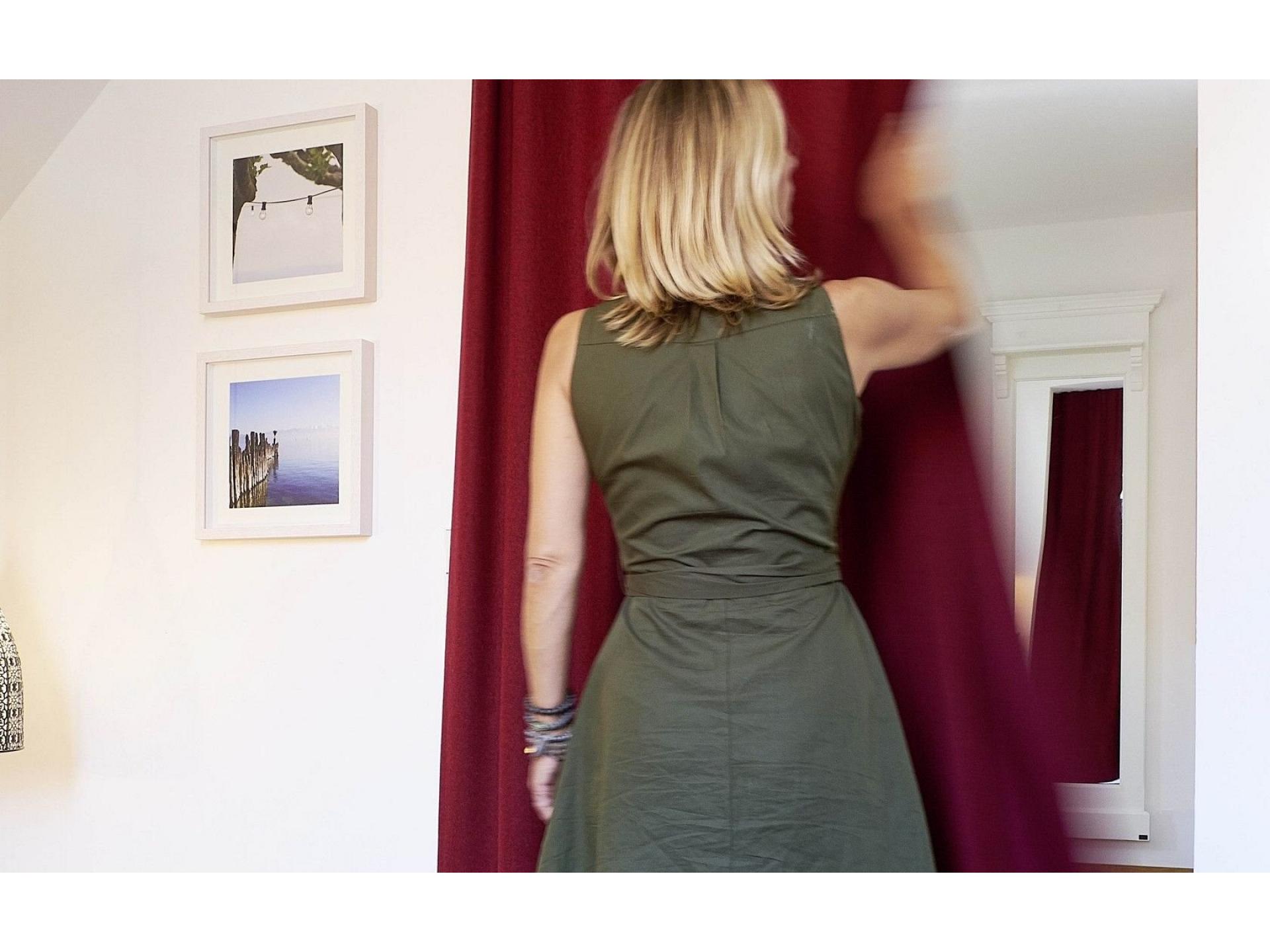 Vorhang zum Schlafzimmer