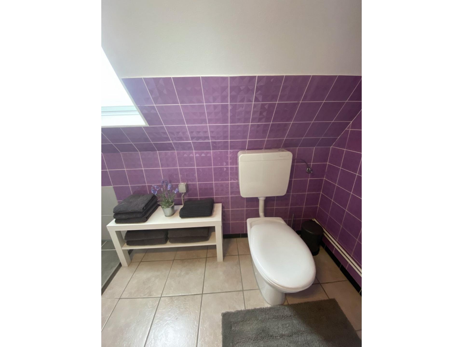 Bad mit Dusche und WC